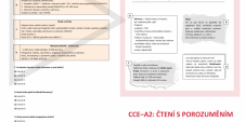 CCE–A2: Čtení s porozuměním – srovnání úloha 2